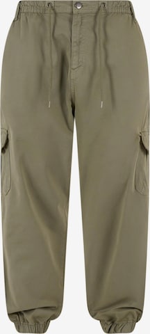 DEF Ozke Kargo hlače 'Kindou' | zelena barva: sprednja stran