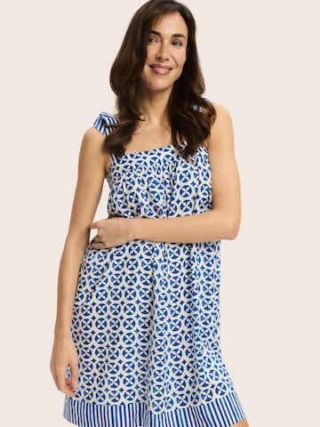 ESOTIQ - Camiseta de noche 'Rekha' en azul: frente
