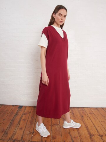 Wide Leg Robe 'Ethana' Aligne en rouge