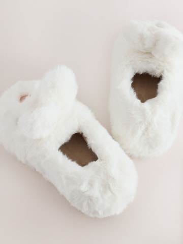 Pantoufle Next en blanc