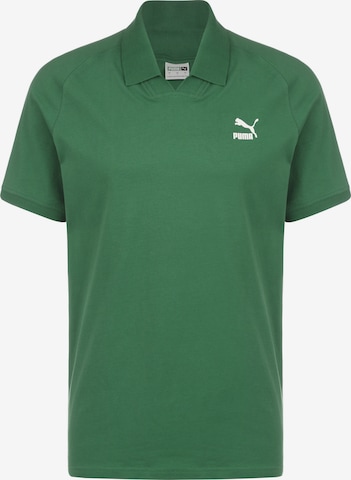 PUMA Тениска 'Classics' в зелено: отпред