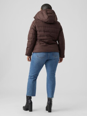 Vero Moda Curve Winter Jacket in Brown