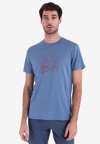 ICEBREAKER Λειτουργικό μπλουζάκι 'Tech Lite III' σε μπλε: μπροστά