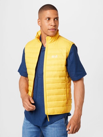 JACK WOLFSKIN Sportbodywarmer in Geel: voorkant