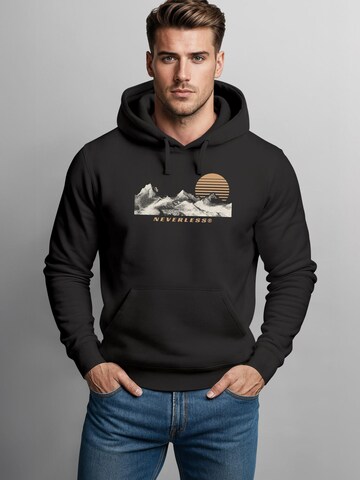 Neverless Sweatshirt 'Mountain' in Black