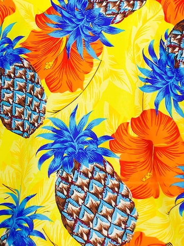 King Kameha Sjaal 'Pineapple Hibiscus Shadow Line' in Geel