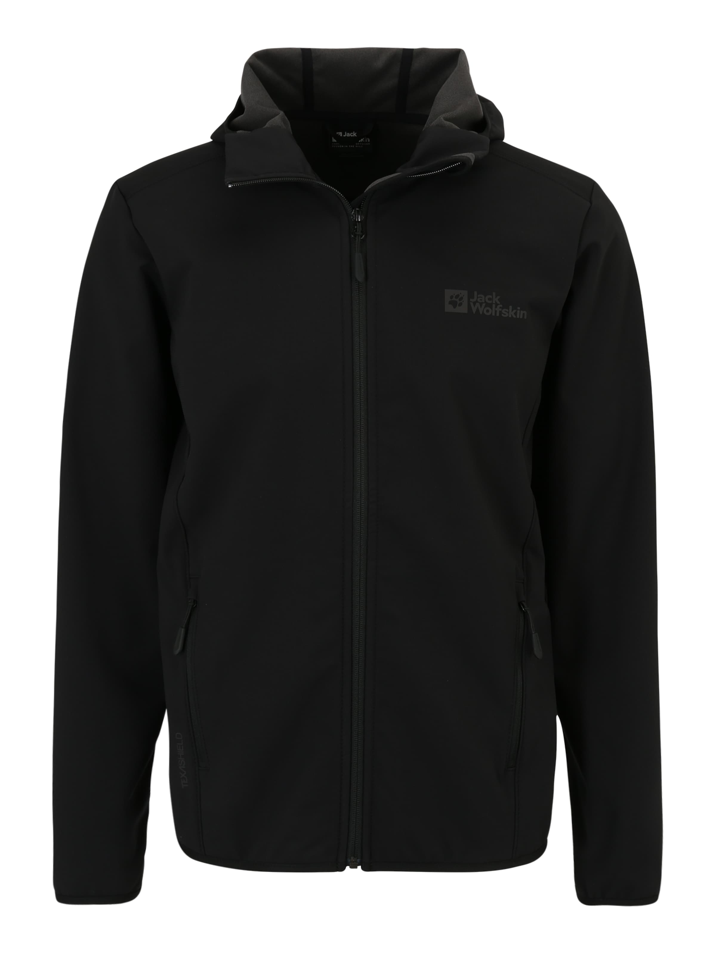 JACK WOLFSKIN Outdoor jacket 'BORNBERG' in Black: front