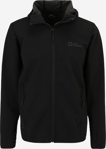 Veste outdoor 'BORNBERG' JACK WOLFSKIN en noir : devant