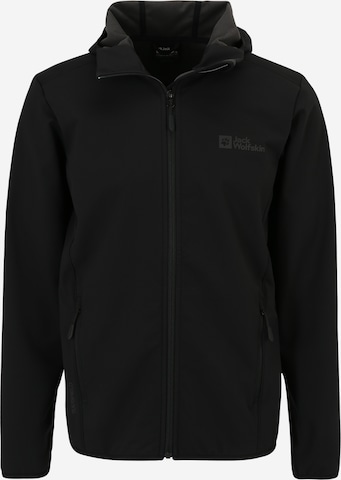 JACK WOLFSKIN Outdoor jacket 'BORNBERG' in Black: front