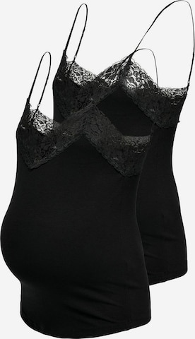 Only Maternity Top in Black: front