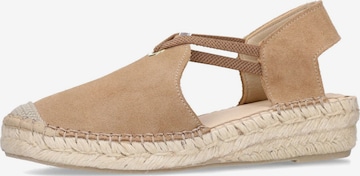 MANFIELD Espadrilles in Bruin: voorkant