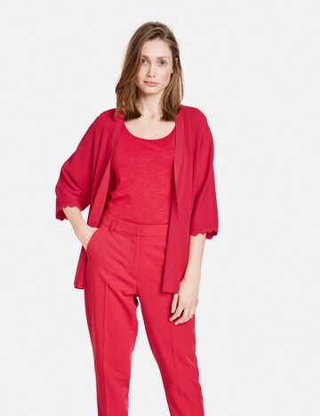 TAIFUN Knit cardigan in Red: front