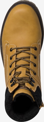 s.Oliver Lace-Up Boots in Yellow