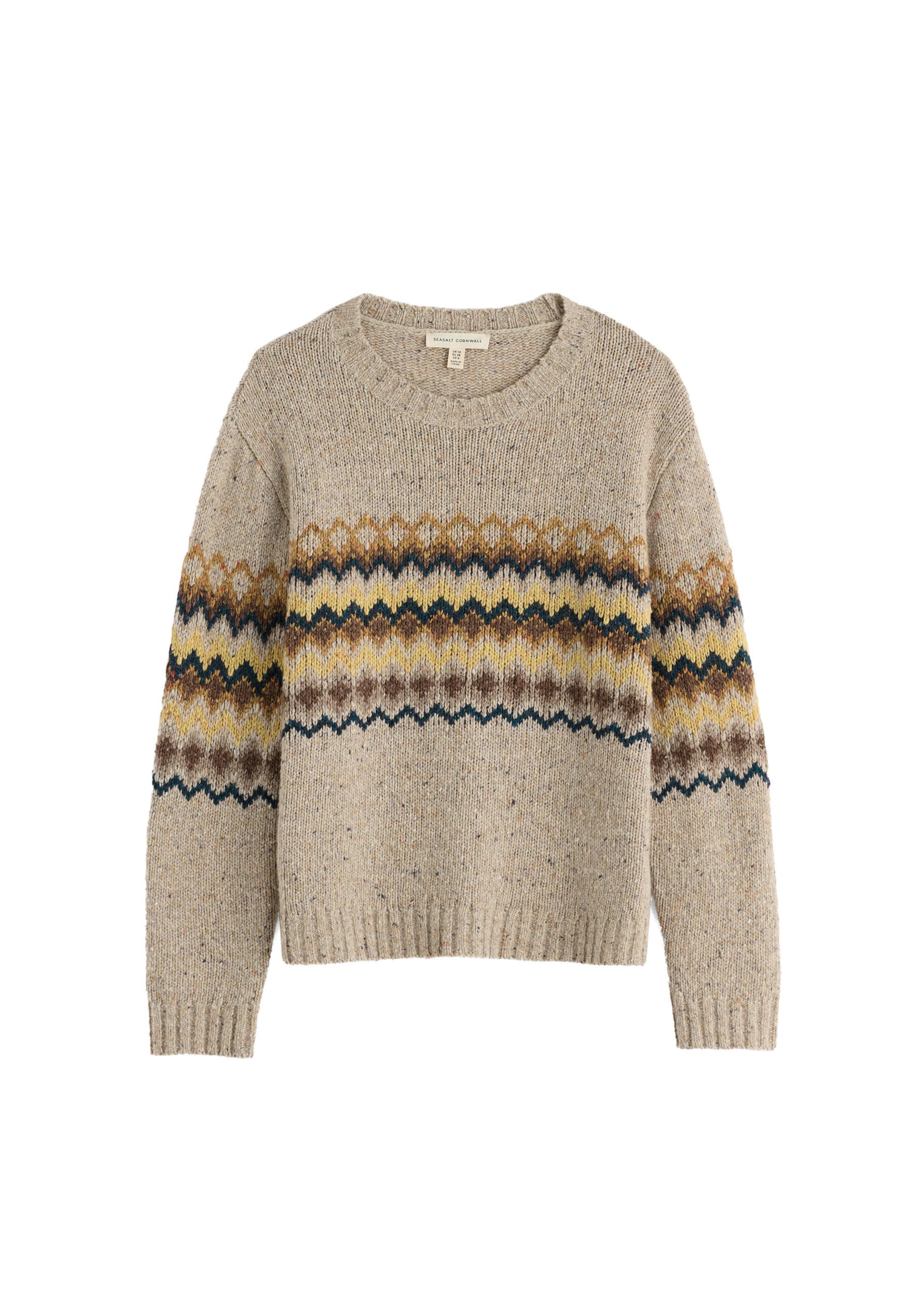 Pull-over ' Golden Light ' Seasalt Cornwall en beige : devant