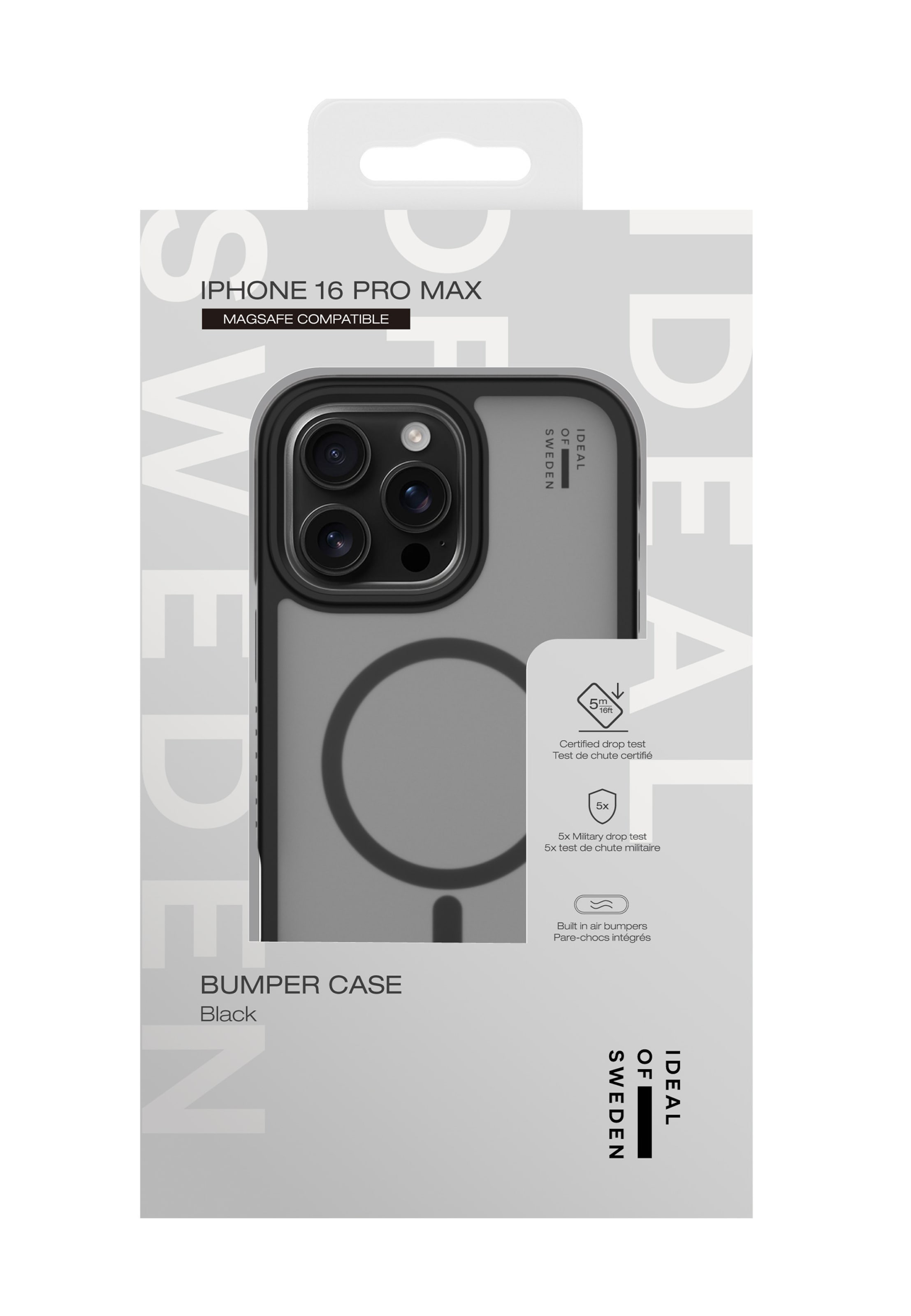 iDeal of Sweden - Funda para smartphone 'iPhone 16 Pro Max' en negro