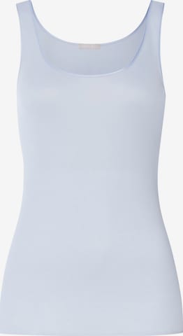 Hanro - Top ' Cotton Seamless ' em azul: frente