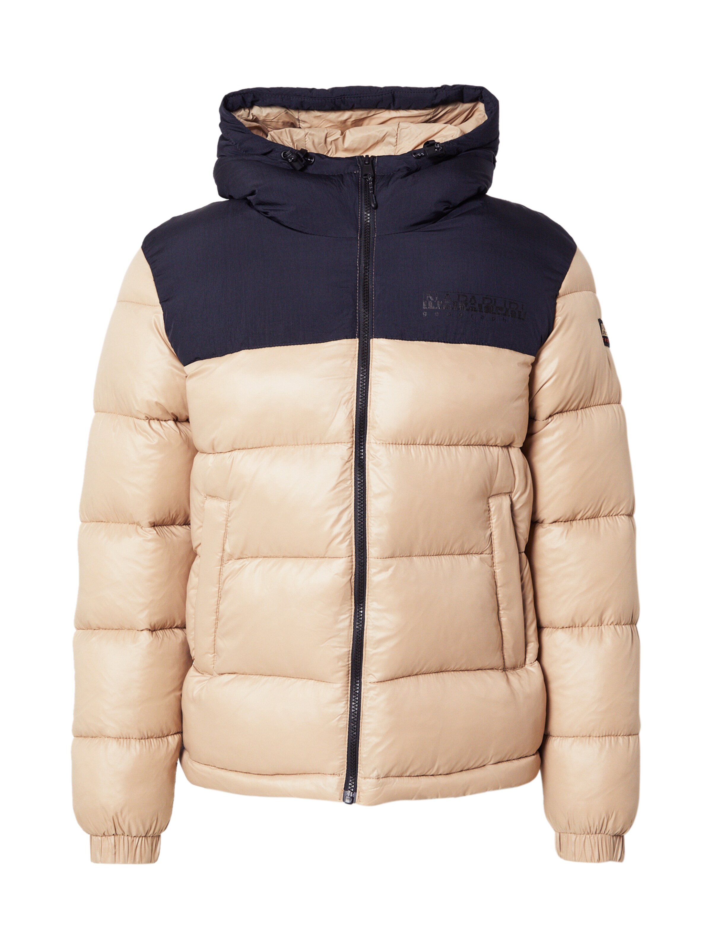 NAPAPIJRI Zimska jakna 'HORNELEN' | bež barva: sprednja stran