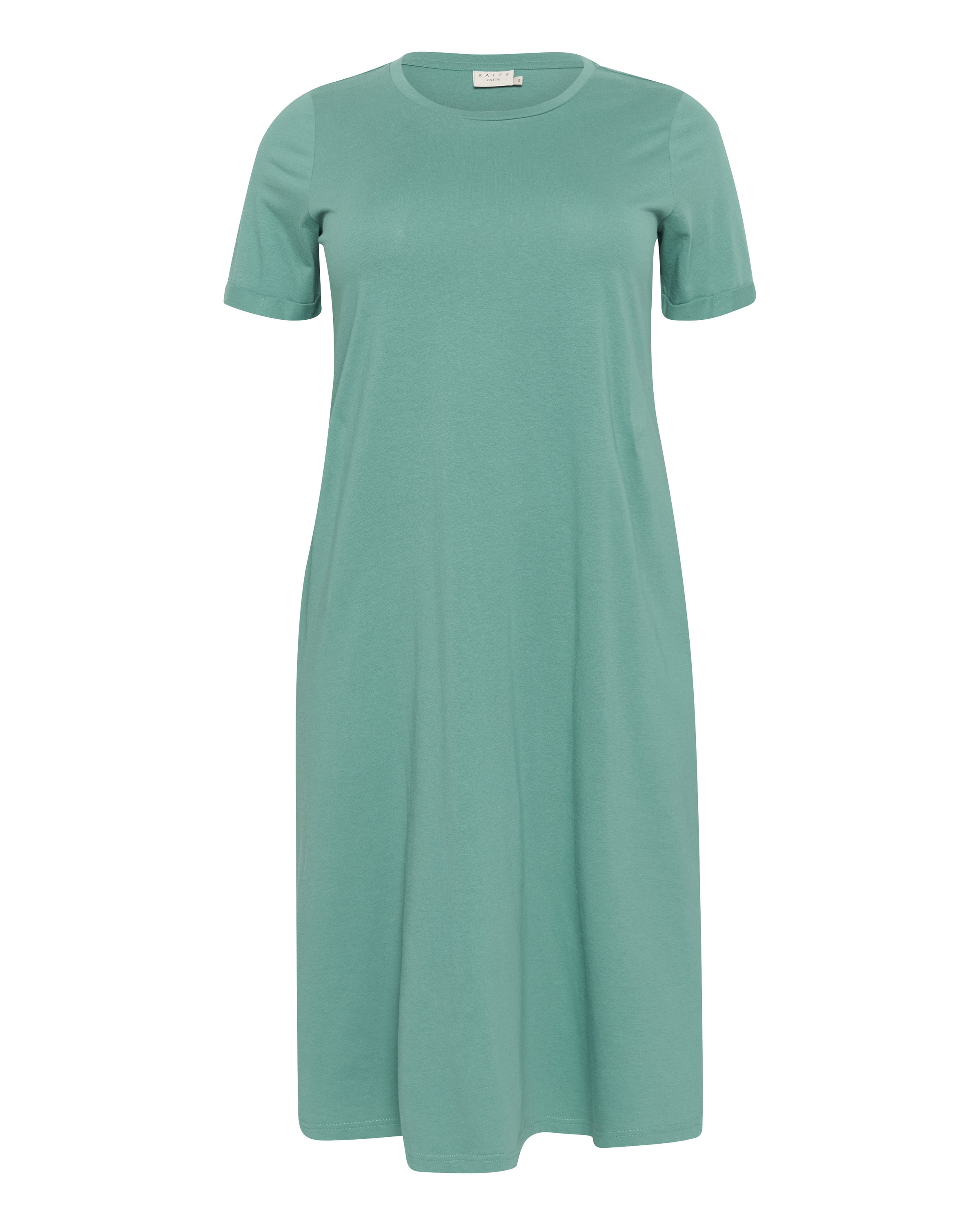 KAFFE CURVE Šaty 'Caline' – zelená: přední strana