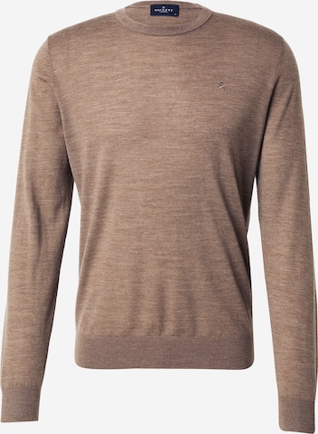 Hackett London Kampsun, värv pruun: eest vaates