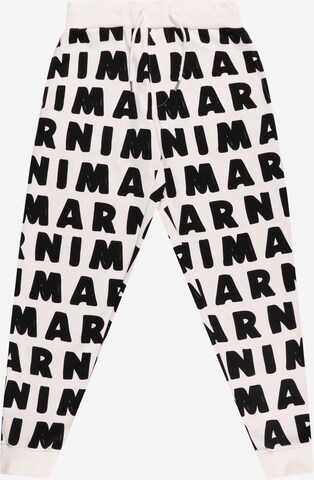 Marni Regular Broek in Wit: voorkant