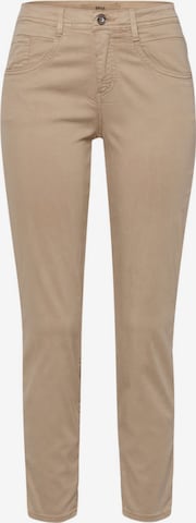 Coupe slim Pantalon 'Shakira' BRAX en beige : devant