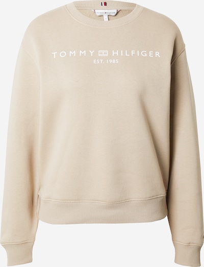 TOMMY HILFIGER Sweatshirt in beige / weiß, Produktansicht