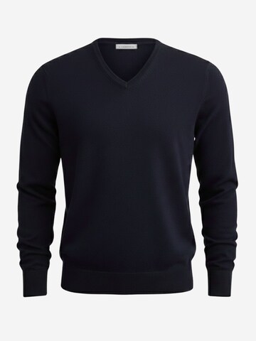 Pull-over Il Lanificio en bleu : devant