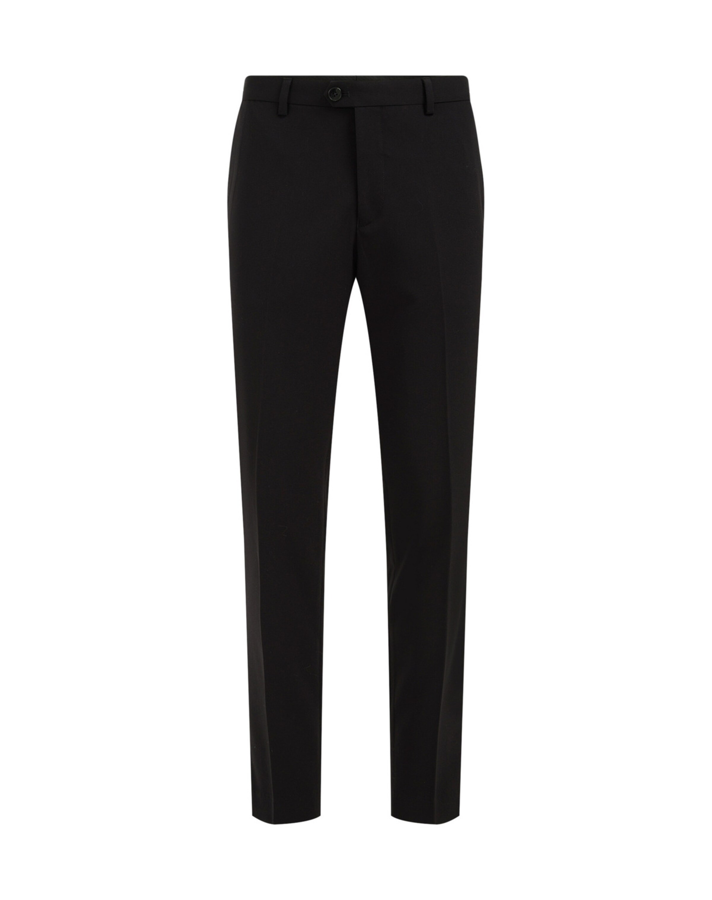 WE Fashion Slim fit Trousers in Black: front