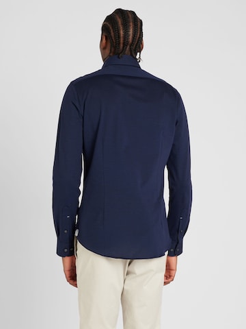 Michael Kors Slim fit Overhemd in Blauw