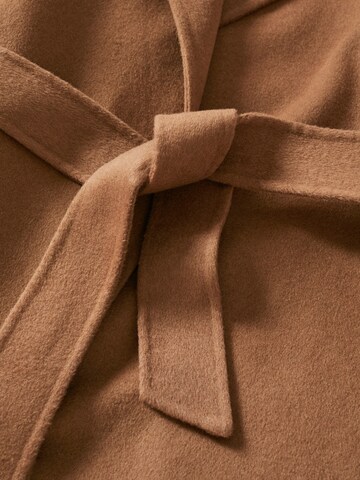 MANGO Between-Seasons Coat 'Batin' in Brown