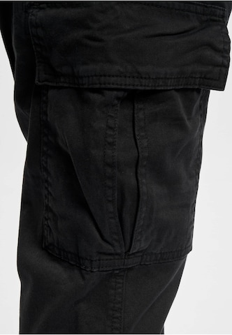 2Y Premium Tapered Cargo Jeans in Black
