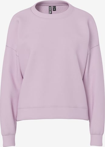 PIECES Sweatshirt 'PCCHILLI' in Purple: front
