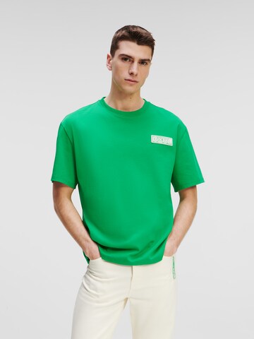 Karl Lagerfeld Shirt 'Ikonik 2.0' in Groen: voorkant