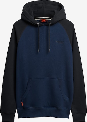 Superdry Sweatshirt 'Essential Baseball' in Blauw: voorkant