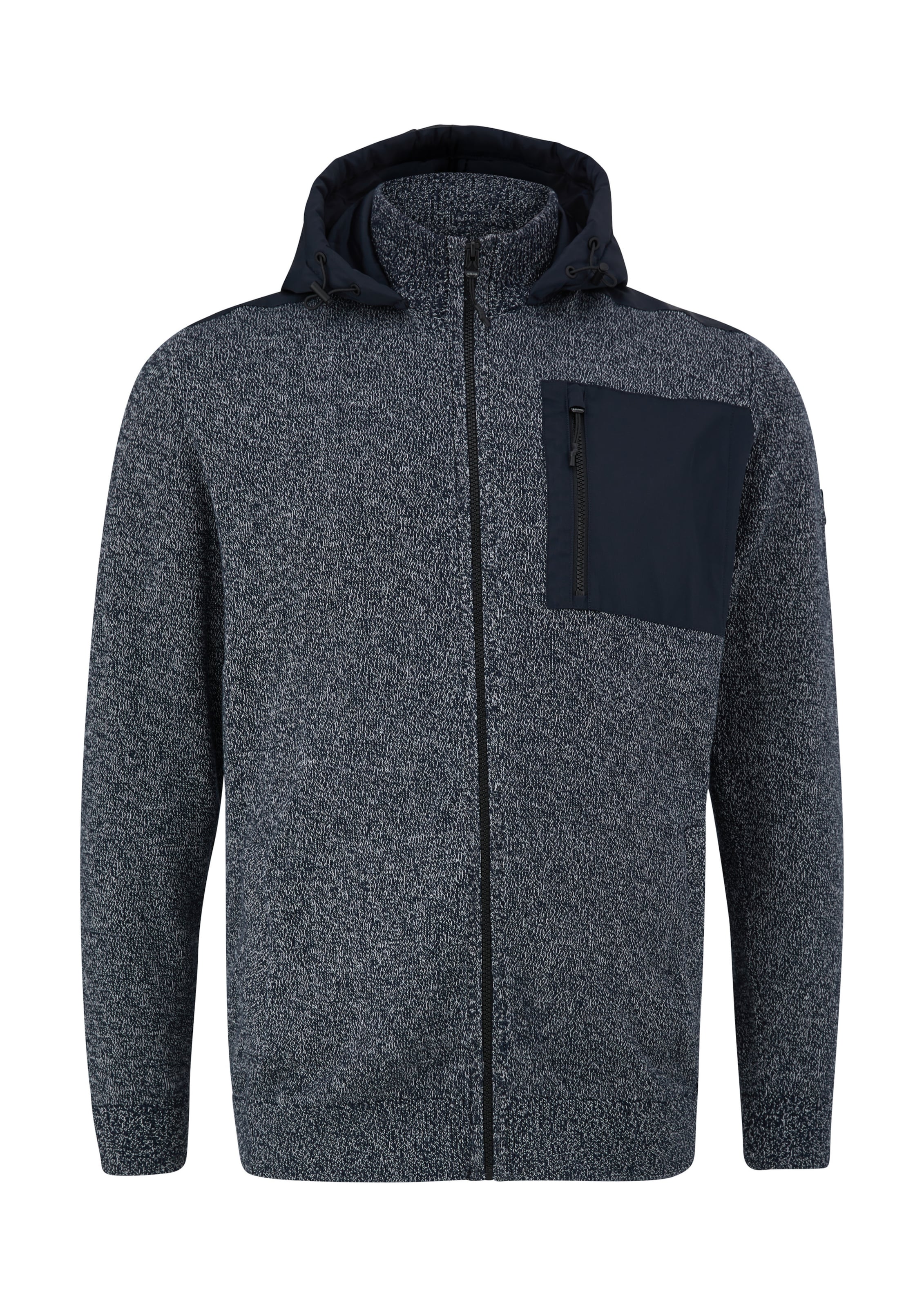 s.Oliver Men Big Sizes Strickjacke in Blau: Vorderseite