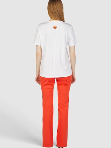 MARC AUREL Flared Hose in Orange