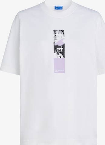 balta KARL LAGERFELD JEANS Marškinėliai: priekis