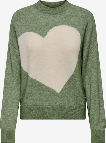 JDY Свитер в Зеленый: спереди