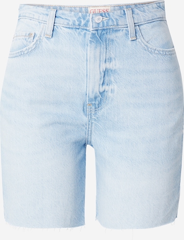 GUESS تقليدي جينز '80'S PEDAL' بلون أزرق: الأمام