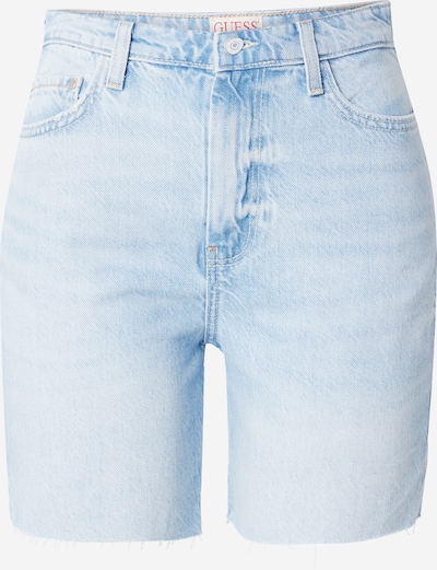 GUESS Shorts '80'S PEDAL' in blue denim, Produktansicht