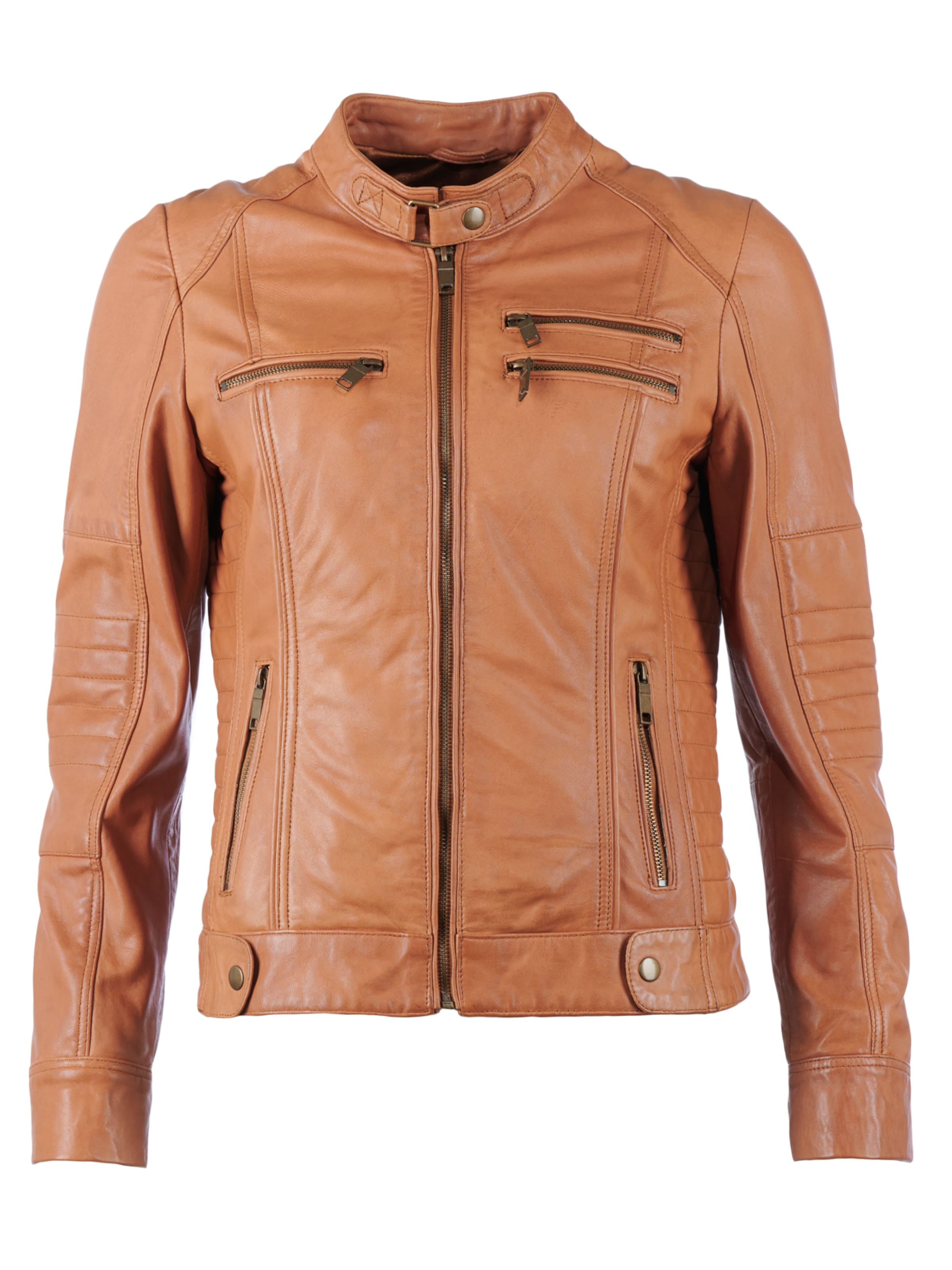 JCC Lederjacke 'Sirpa' in Braun: Vorderseite