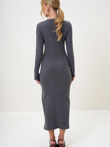 Robes en maille Trend Alaçatı Stili en gris