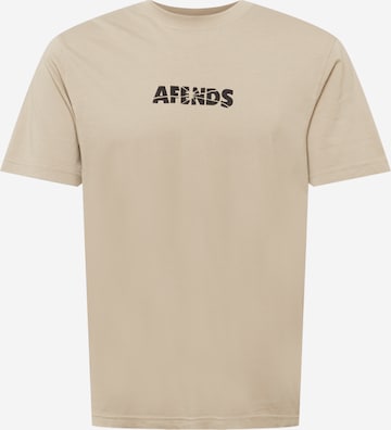 Afends T-Shirt 'Noise' in Beige: front