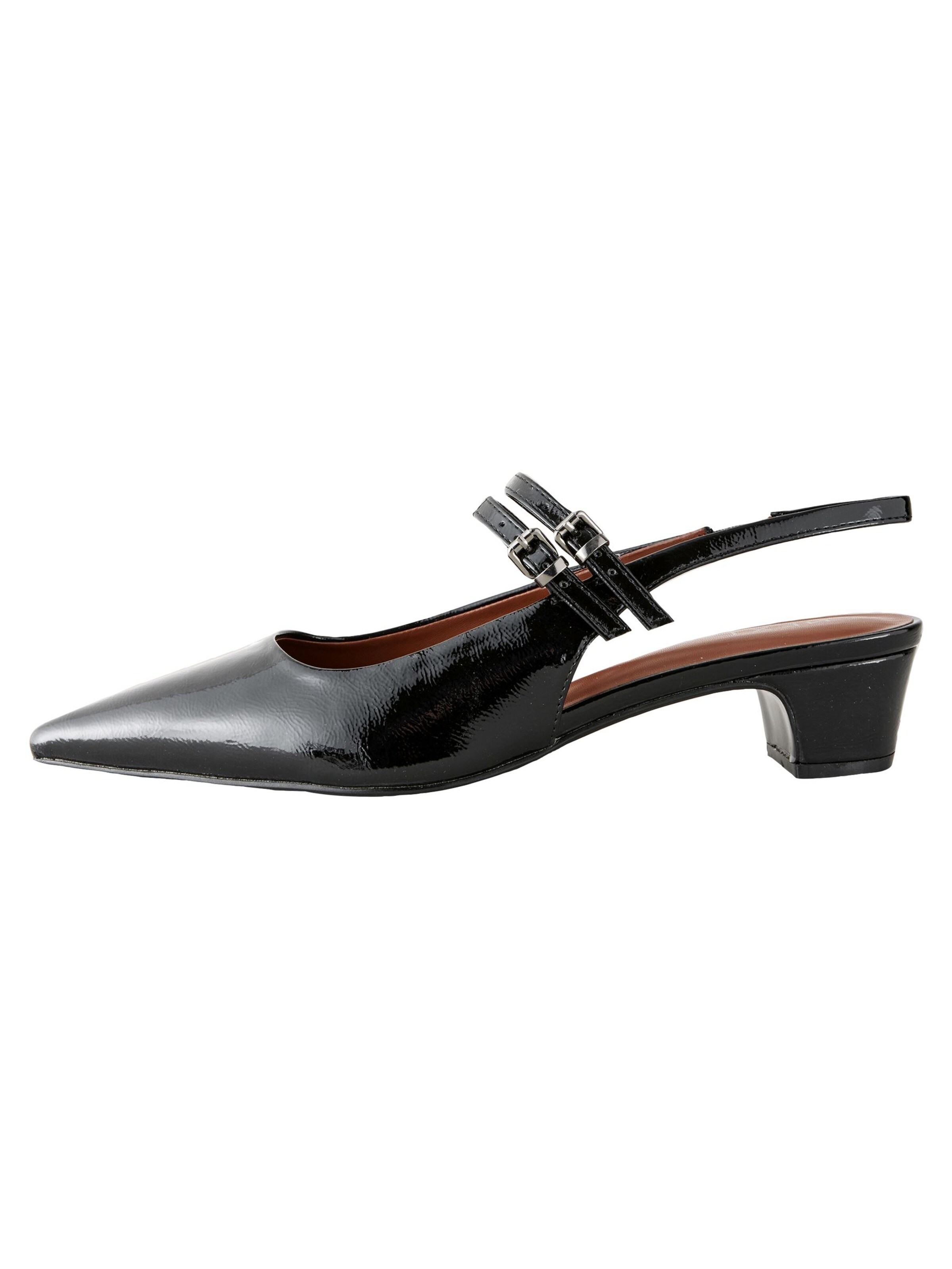 Next Slingpumps in Schwarz: Vorderseite