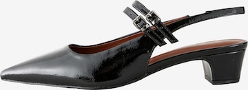 NextCipele s potpeticom i otvorenom petom - crna boja: prednji dio