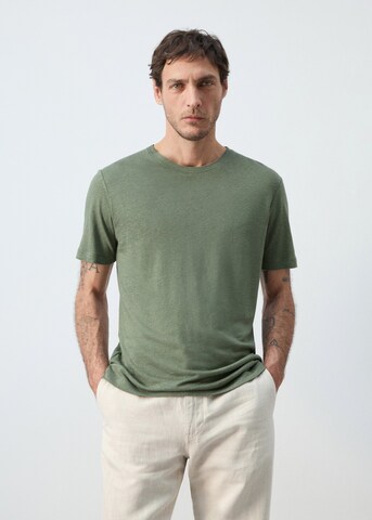 MANGO MAN Shirt 'Liman' in Green: front