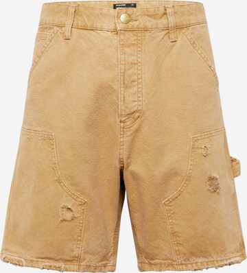 JACK & JONES - Regular Calças de ganga 'TONY PAINTER' em castanho: frente