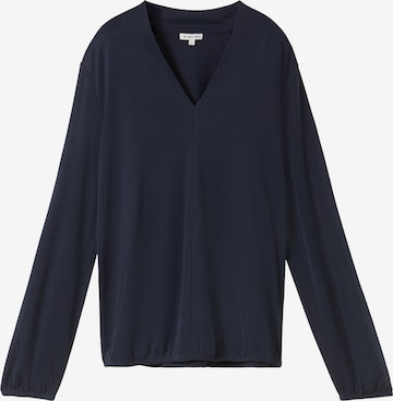 Tricou de la TOM TAILOR pe albastru: față