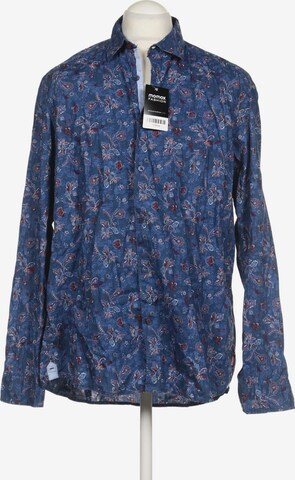 PIONEER Button Up Shirt in XL in Blue: front