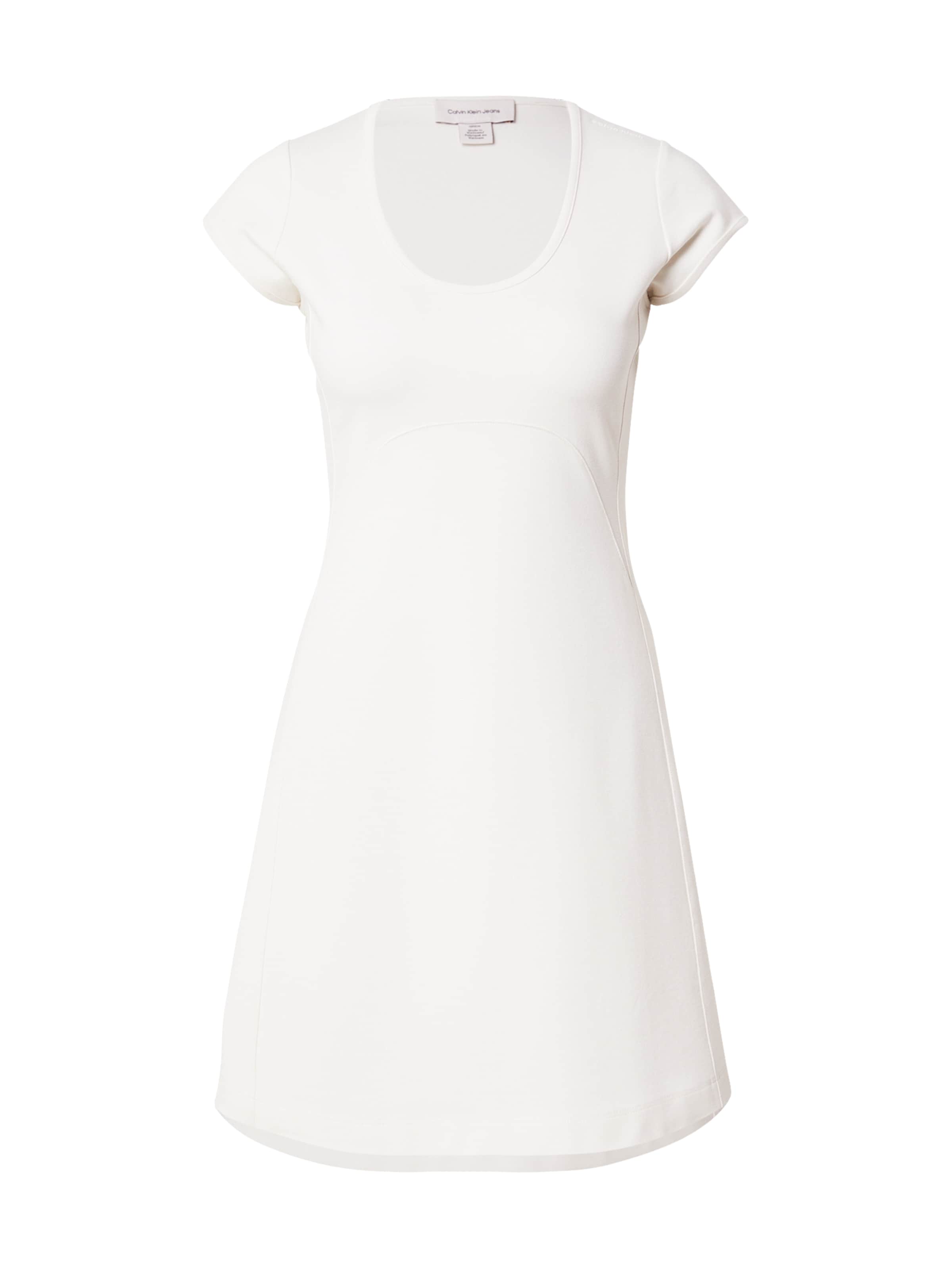 Calvin Klein Jeans Рокля в бяло: отпред